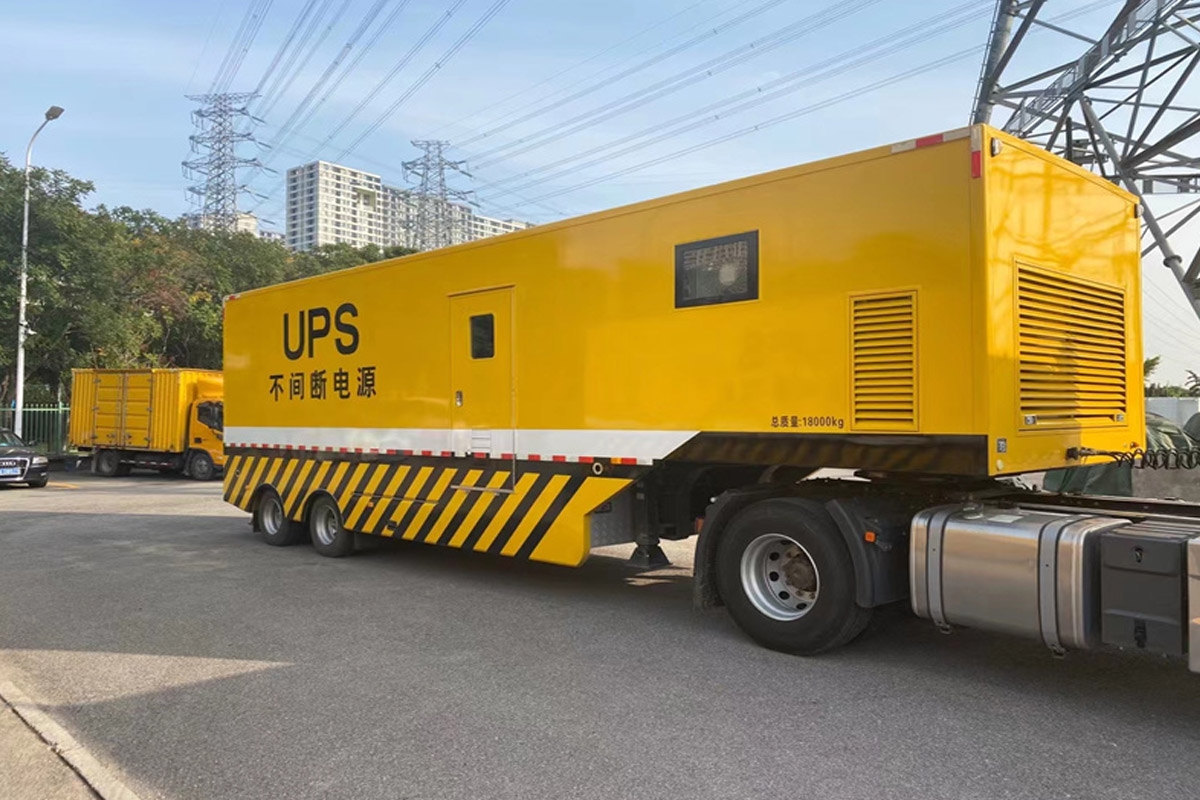 扬中发电机租赁施工现场